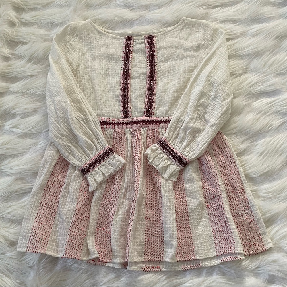 Anthropologie blouse—perfect for the holidays!